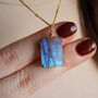 Raw Labradorite Crystal Necklace, thumbnail 1 of 12