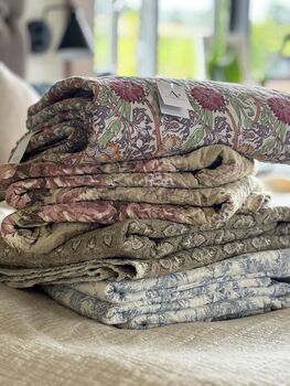 Summer Cotton Quilt Assorted Floral Designs | Scandi Living | Two Sizes, 7 of 12