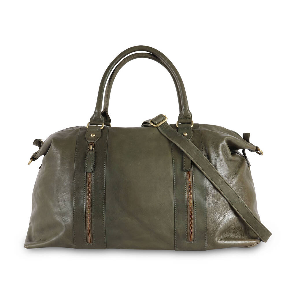 weekend holdall leather