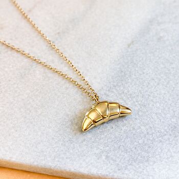 Croissant Necklace And Earring Gift Set, 2 of 4