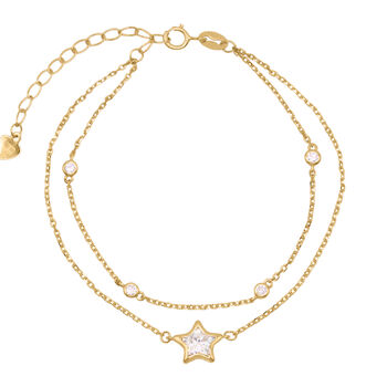 Esha Double Chain Star Bracelet, 2 of 5
