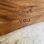 Personalised Couples Name With Rings Resin Cheese Board | Anniversary, Wedding Gift, thumbnail 7 of 9