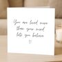 You Are Loved Mental Health Support Card, thumbnail 1 of 8
