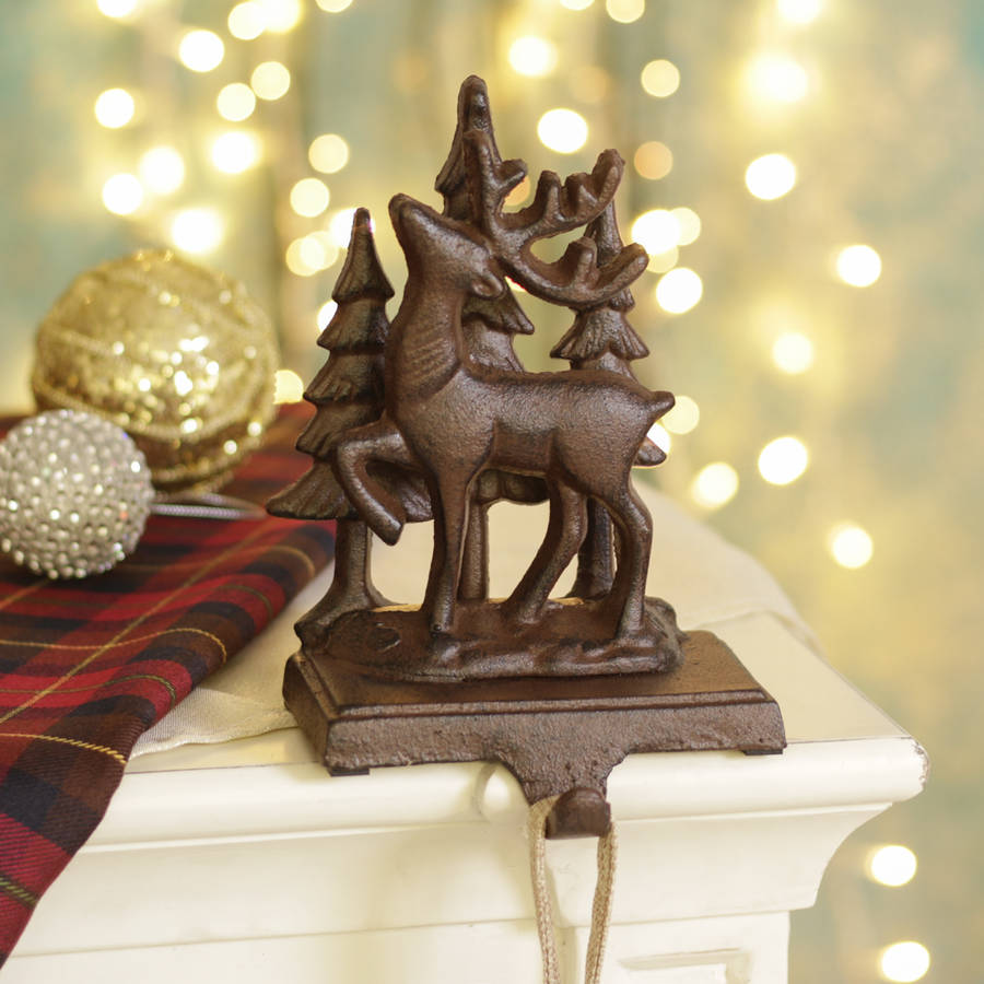 woodland reindeer stocking holder by dibor