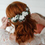 Grace Preserved White Rose Wedding Nine Piece Bridal Hair Pin Set, thumbnail 1 of 3