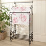 Cast Iron Scrolled Three Section Towel Rail, thumbnail 1 of 7