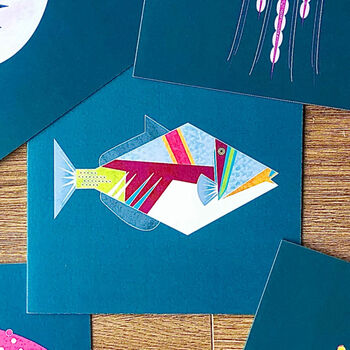 Picasso Triggerfish Greetings Card, 2 of 5