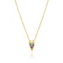 Geometric Gemstone Necklace In Gold Vermeil Plated, thumbnail 1 of 5