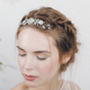 Swarovski Crystal And Pearl Wedding Veil Comb Lucille, thumbnail 1 of 7