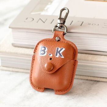 Personalised Air Pods Soft Faux Leather Case Gift, 7 of 7