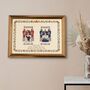 Framed Personalised Double Coat Of Arms Scroll, thumbnail 1 of 3