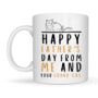 Happy Father's Day From Me And Your Grand Cat Gift Mug, thumbnail 3 of 4