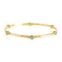 Holi Jewel Emerald Bangle Silver Or Gold Plated, thumbnail 5 of 10