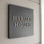 Personalised Square House Sign Options Of Design Colour, thumbnail 6 of 12