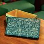 'Stuff' Man Tin Storage Box For Men In Green, thumbnail 1 of 9