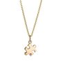 Solid 9ct Gold Jigsaw Puzzle Necklace With Ruby, thumbnail 2 of 4