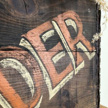Vintage Wooden Cider Box Crate, 3 of 5