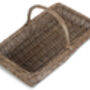 Kew Willow Garden Trug Basket | Antique Wash, thumbnail 4 of 5