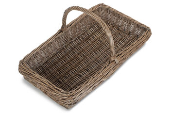 Kew Willow Garden Trug Basket | Antique Wash, 4 of 5