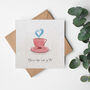 Valentine's Day Plantable Seed Paper Card Cup Of Tea, thumbnail 1 of 2