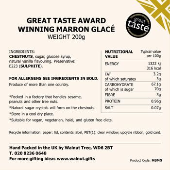 Marron Glacé Or Crystallised Chestnut Gift Box, 7 of 8