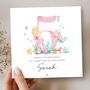 Mermaid 5th Birthday Card, Any Age, Pink Birthday Card For Daughter, Granddaughter, thumbnail 1 of 6