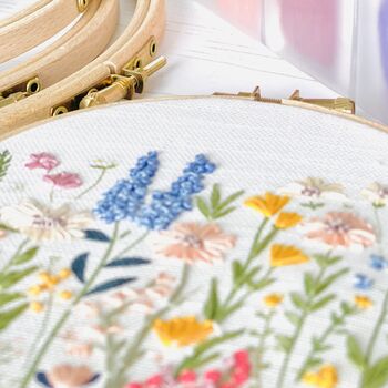 Summer Meadow Embroidery Hoop Kit, 4 of 4