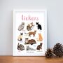 'Lickers' Cat Art Print, thumbnail 1 of 3