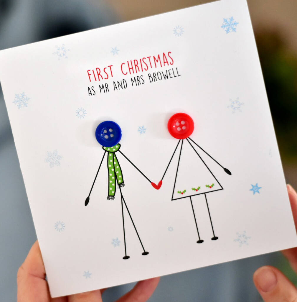 First Christmas As Mr And Mrs Card 