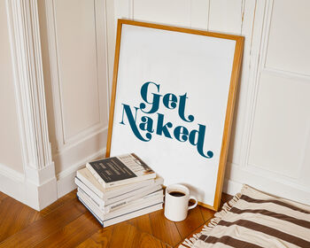 Get Naked Giclée Retro Art Print, 3 of 4