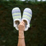 Ellen Grey/Lime Nordic Women's Slippers Indoor/Garden Shoes, thumbnail 3 of 12