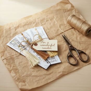 Hand Drawn Bookmark Trio – Gift Set For Book Lovers, 3 of 6