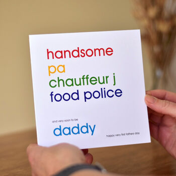 Personalised Soon To Be Daddy Father's Day Card, 2 of 5