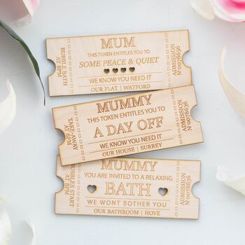 Personalised Mothers Day Ticket, 6 of 6