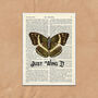 Just Wing It Typography Butterfly Wall Art Print, thumbnail 2 of 4