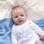 Personalised Name First Easter 2026 Baby Romper Three Colours Available, thumbnail 1 of 12