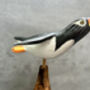 Handmade Wooden Cliff Diving Penguin Sculpture Ornament, thumbnail 8 of 11