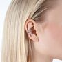 Melody Ear Cuff With White Topaz, thumbnail 2 of 6