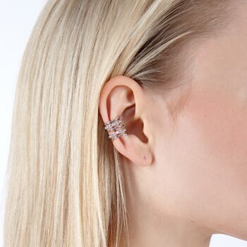 Melody Ear Cuff With White Topaz, 2 of 6