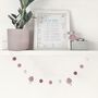 Pink And Peach Blossom Toadstool Garland, thumbnail 7 of 9