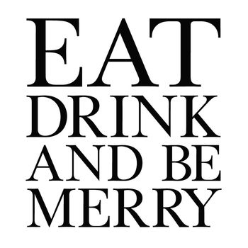'Eat Drink & Be Merry' Wall Sticker, 3 of 4