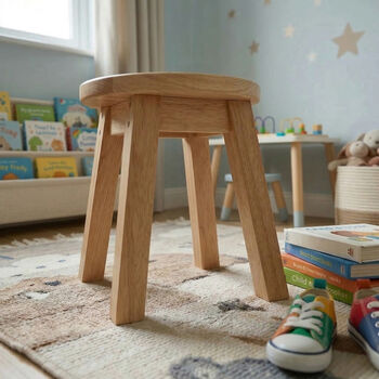 Personalised Wooden Teddy Bear Toddler Step Stool, 5 of 8