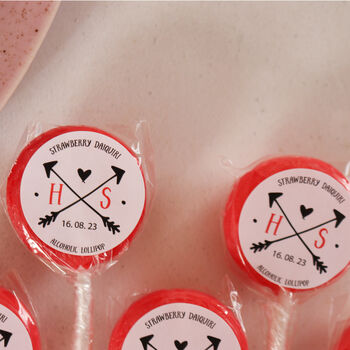 Personalised Initials Wedding Favour Lollipops, 3 of 6
