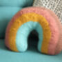 Knitted Rainbow Pillow, thumbnail 3 of 7