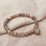 Labradorite Micro Pavé Cz Charm Bracelet, thumbnail 1 of 7