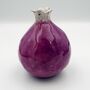 Handmade Ceramic Pomegranate Purple, thumbnail 2 of 9