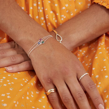 Sapphire And Sterling Silver Bracelet, 3 of 5