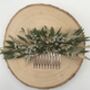 Dried Eucalyptus Flower Hair Comb, thumbnail 3 of 4