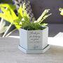 Personalised Thank You Hexagon Plant Pot For Teachers, thumbnail 2 of 7