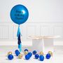Personalised Sapphire Blue Inflated Orb Balloon, thumbnail 1 of 2